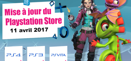 Playstation Store mise à jour du 11/04/2017