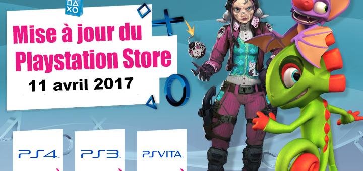 Playstation Store mise à jour du 11/04/2017