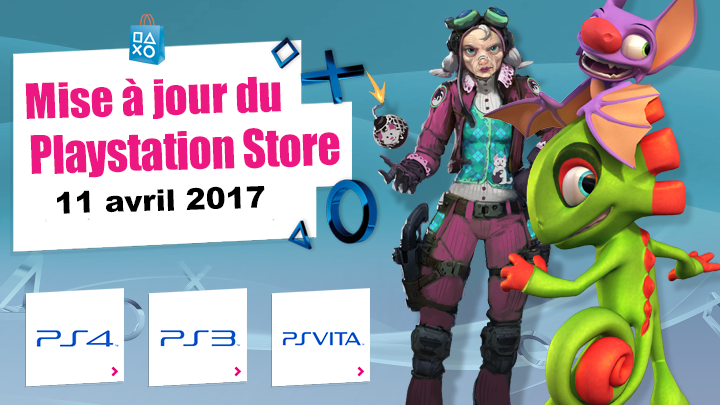 Playstation Store mise à jour du 11/04/2017