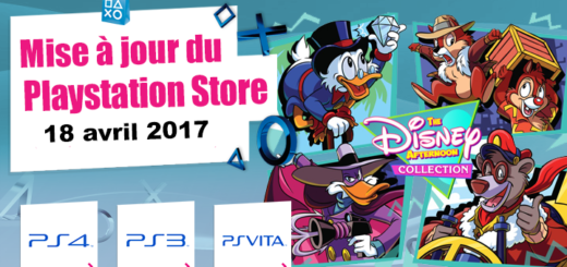 Playstation Store mise à jour du 18 avril 2017