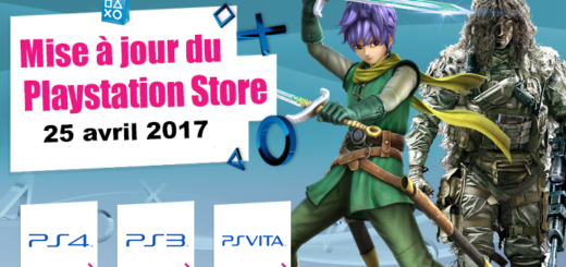 Mise à jour du Playstation Store 25 avril 2017