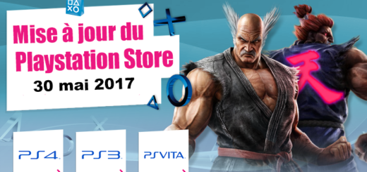 Playstation Store mise à jour 30 mai 2017