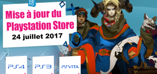 Playstation Store mise à jour 24 juillet 2017