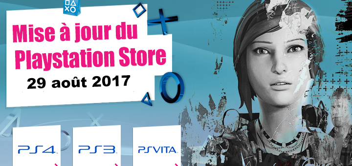 Playstation Store mise à jour du 29 août 2017