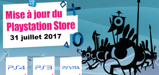 Playstation Store mise à jour du 31/07/2017