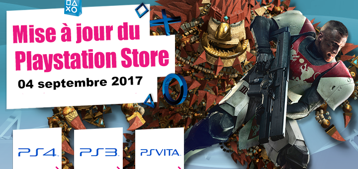 Playstation Store mise à jour du 04 septembre 2017