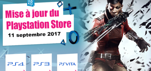 Mise à jour Playstation Store 11 septembre 2017