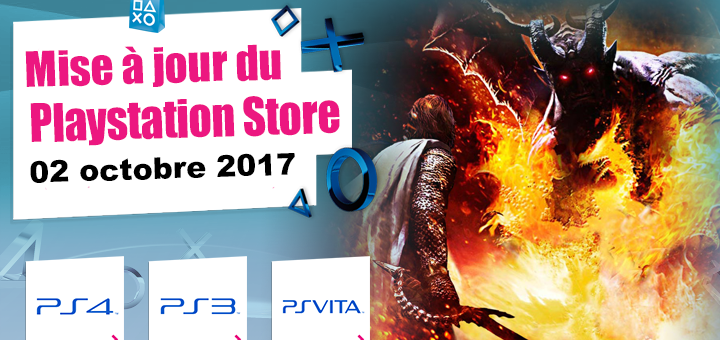 Playstation Store mise à jour du 02 octobre 2017