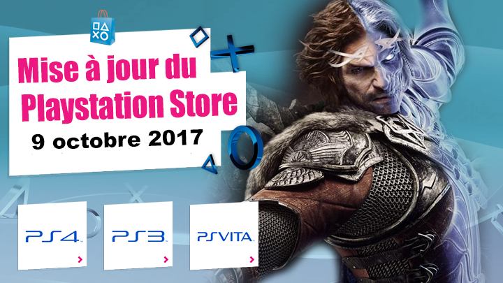 Playstation Store mise à jour 09 octobre 2017