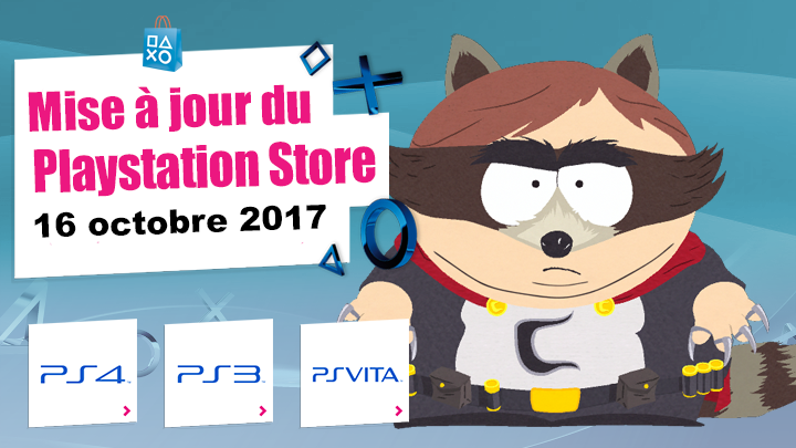 Playstation Store Mise à jour du 16 octobre 2017