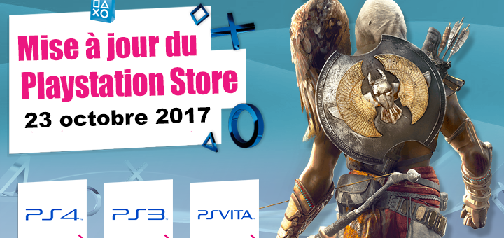 Playstation Store mise à jour du 23 octobre 2017