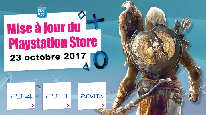 Playstation Store mise à jour du 23 octobre 2017