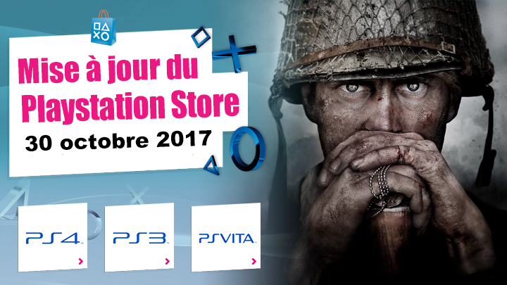 Playstation Store mise à jour du 30 octobre 2017