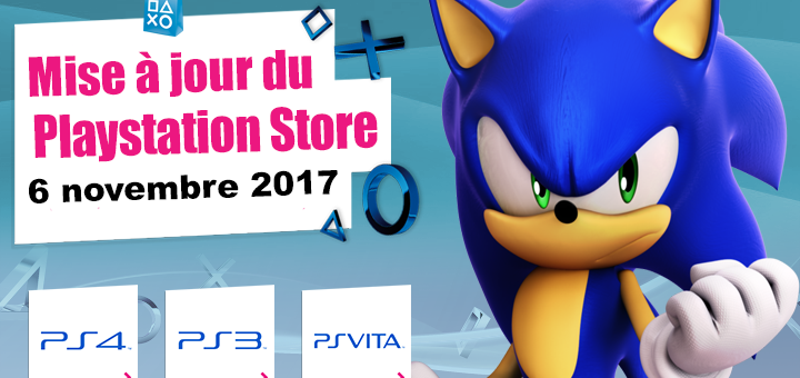 Playstation Store mise à jour du novembre 2017
