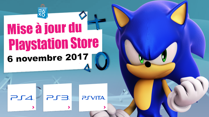 Playstation Store mise à jour du  novembre 2017