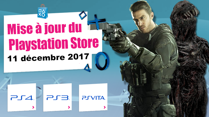 Playstation Store mise à jour du 11 décembre 2017