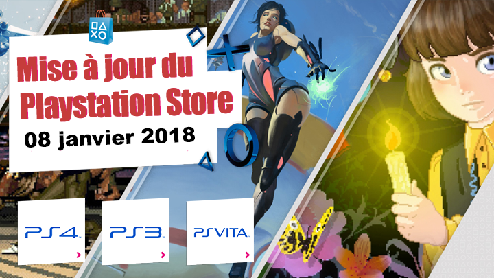 Playstation Store mise à jour du 8 janvier 2018