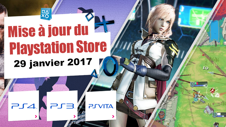 Playstation Store mise à jour du 29 janvier 2018