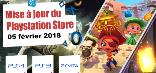 Playstation Store mise à jour du 05 février 2018