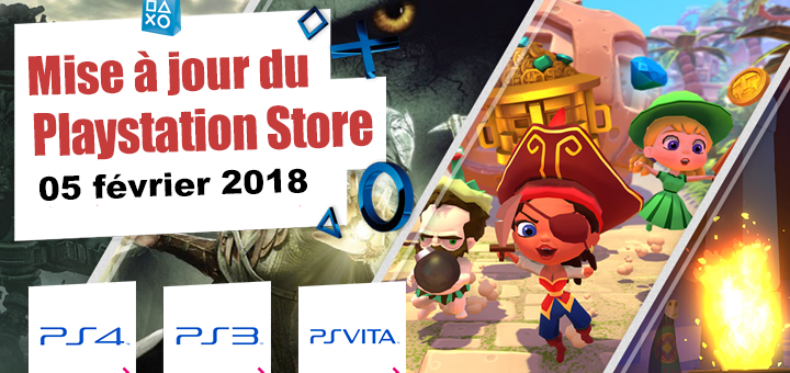 Playstation Store mise à jour du 05 février 2018