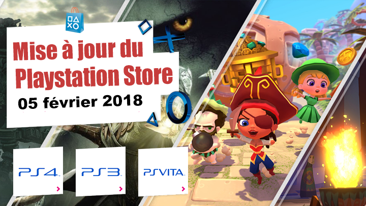 Playstation Store mise à jour du 05 février 2018