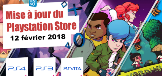 Playstation Store mise à jour du 12 février 2018