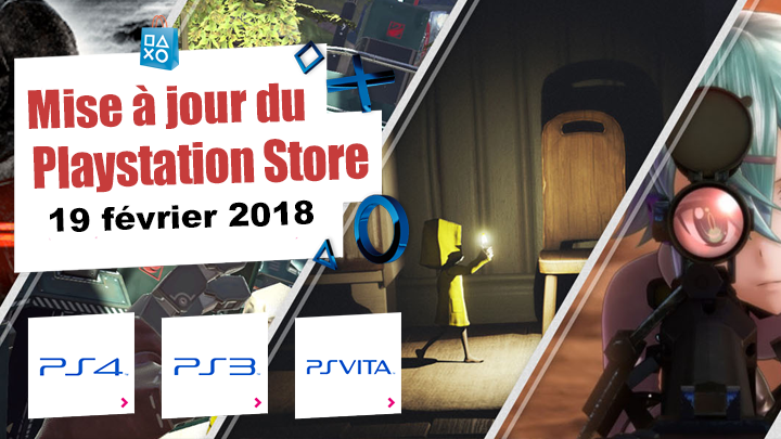 Playstation Store mise à jour du 19 février 2018