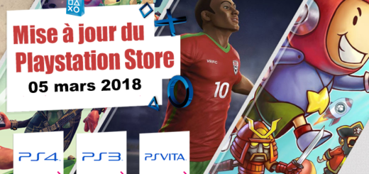 Playstation Store mise à jour du 05 mars 2018