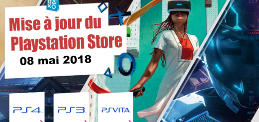 Playstation Store mise à jour du 8 mai 2018