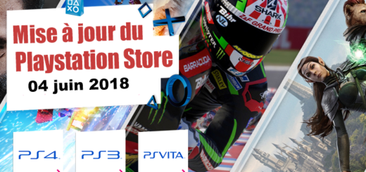 Playstation Store mise à jour du 4 juin 2018