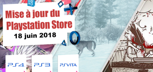 Playstation Store mise à jour du 18 juin 2018