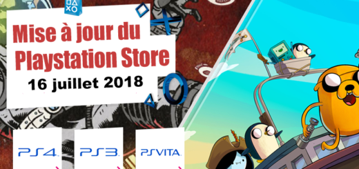 Playstation Store mise à jour du 16 juillet 2018