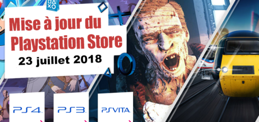 Playstation Store mise à jour du 23 juillet 2018