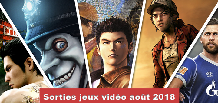 Sorties jeux Playstation août 2018