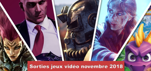 sorties jeux novembre 2018