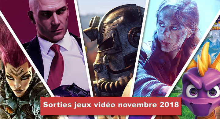 sorties jeux novembre 2018