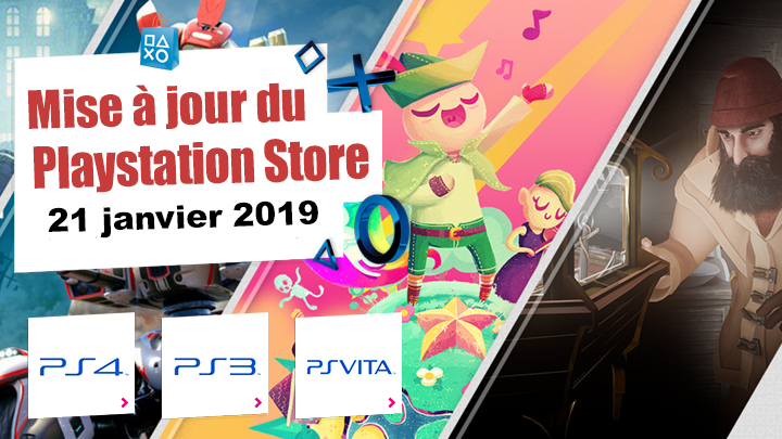 Playstation Store mise à jour 21 janvier 2019