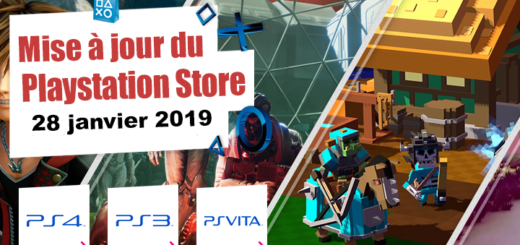 Playstation Store mise à jour du 28 janvier 2019