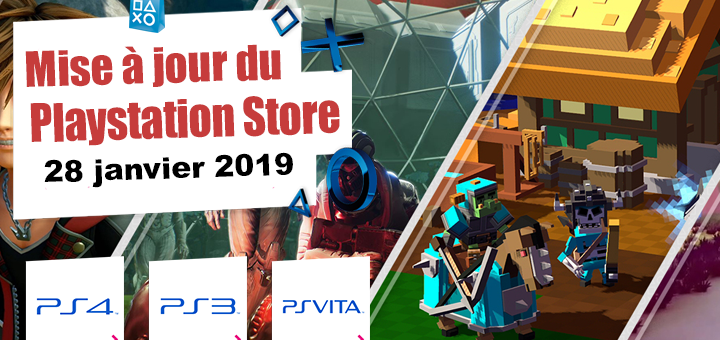 Playstation Store mise à jour du 28 janvier 2019