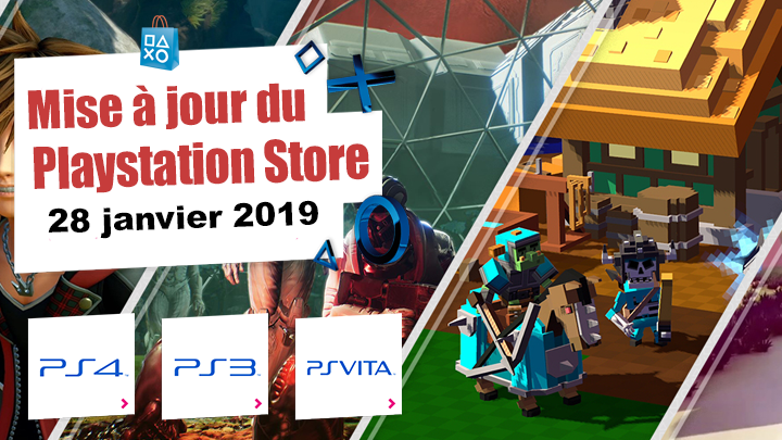 Playstation Store mise à jour du 28 janvier 2019