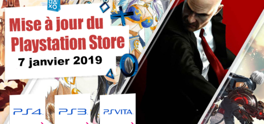 Playstation Store mise à jour 7 janvier 2019