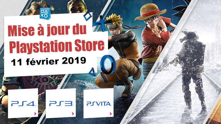 Playstation Store mise à jour du 11 février 2019