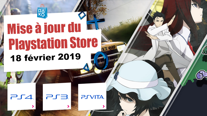 Playstation Store mise à jour du 18 février 2019