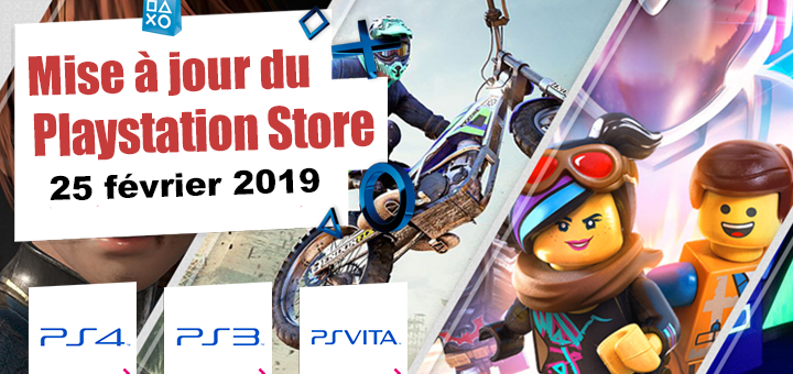 Playstation Store mise à jour du 25/02/2019