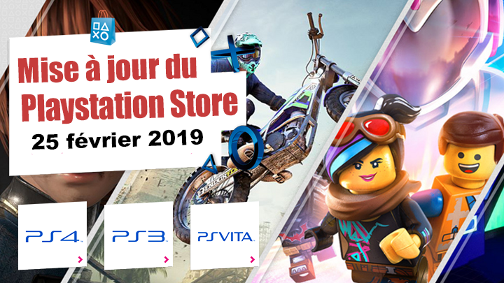 Playstation Store mise à jour du 25/02/2019