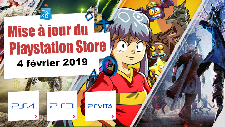 Playstation Store mise à jour du 4 février 2019