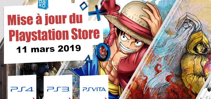 Playstation Store mise à jour du 11 mars 2019