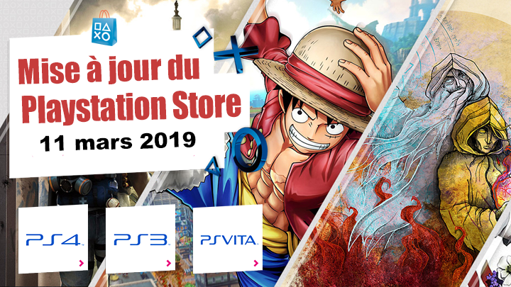 Playstation Store mise à jour du 11 mars 2019