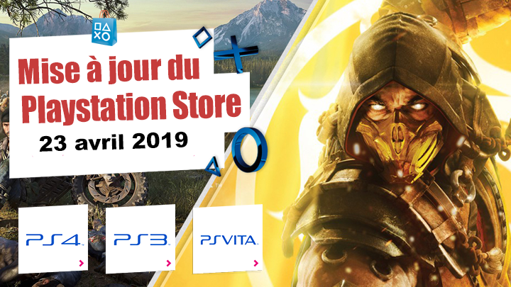 Playstation Store mise à jour du 23 avril 2019