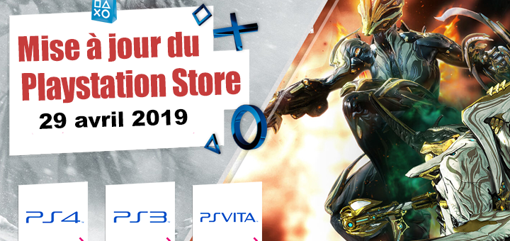 Playstation Store mise à jour du 29 zvril 2019